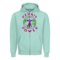 Seafoam heavyweights power Zipper Hoodie - DesigneFamous