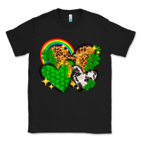 Black St. Patrick's Day hearts with leopard Classic Tee - HowdyJamesFarm