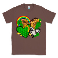 Chestnut St. Patrick's Day hearts with leopard Classic Tee - HowdyJamesFarm