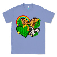 Colony Blue St. Patrick's Day hearts with leopard Classic Tee - HowdyJamesFarm