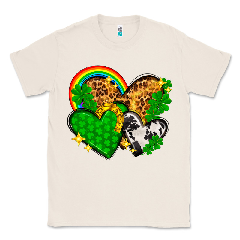 St. Patrick's Day Hearts With Leopard Classic Tee by HowdyJamesFarm | Teevron