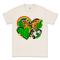 Natural St. Patrick's Day hearts with leopard Classic Tee - HowdyJamesFarm