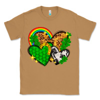 Toasted Coconut St. Patrick's Day hearts with leopard Classic Tee - HowdyJamesFarm