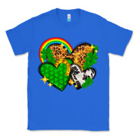 True Royal St. Patrick's Day hearts with leopard Classic Tee - HowdyJamesFarm