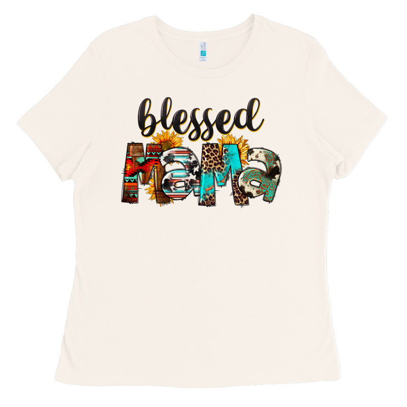 Western Blessed Mama Mother's Day Ladies Tee by FaDigitalArtStudio | Teevron