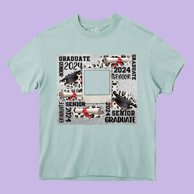 Senior 2024 Customizable Heavy Core Tee Designed By Cowgirlartshop