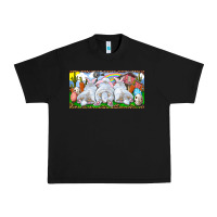Black Easter Bunnies Urban Heavy Tee - RanaPortraitStore
