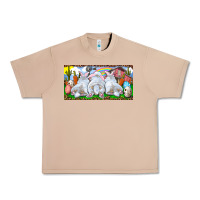 Burro Easter Bunnies Urban Heavy Tee - RanaPortraitStore