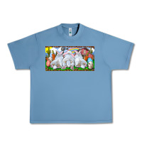 Pebble Blue Easter Bunnies Urban Heavy Tee - RanaPortraitStore