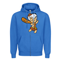 True Royal bamm bamm Zipper Hoodie - DesigneFamous