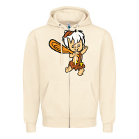 Sandshell bamm bamm Zipper Hoodie - DesigneFamous