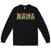 Black floral animal print mama Long Sleeve Tee - CowhideDigitalArt