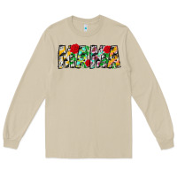 Mushroom floral animal print mama Long Sleeve Tee - CowhideDigitalArt