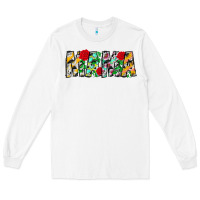 White floral animal print mama Long Sleeve Tee - CowhideDigitalArt