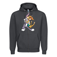 Smoke bugs bunny and lola bunny Zipper Hoodie - DesigneFamous