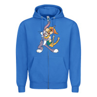True Royal bugs bunny and lola bunny Zipper Hoodie - DesigneFamous