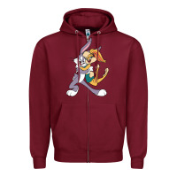 Bugs Bunny And Lola Bunny Zipper Hoodie | Teevron