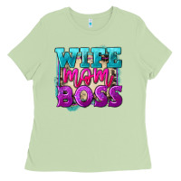 Matcha Wife mom boss Mother's Day Ladies Tee - FaDigitalArtStudio