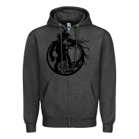 Charcoal Heather goku super saiyan ultra dragon Zipper Hoodie - DesigneFamous