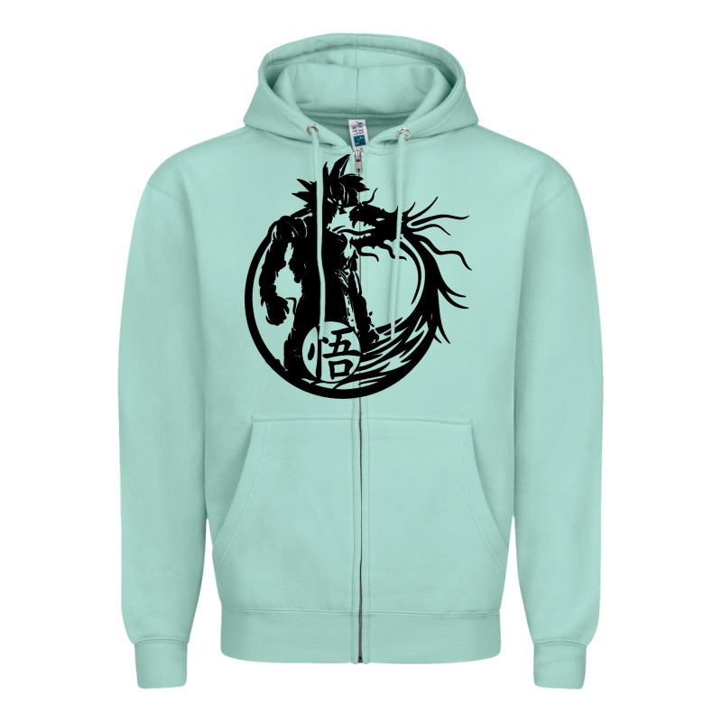 Goku Super Saiyan Ultra Dragon Zipper Hoodie by DesigneFamous | Teevron