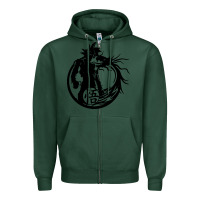 Sports Green goku super saiyan ultra dragon Zipper Hoodie - DesigneFamous