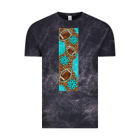 Cloud Black american football with leopard pen wraps Vintage Tee - BundleAndBundleShop