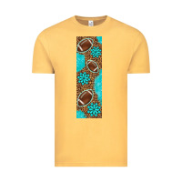 Vintage Mustard american football with leopard pen wraps Vintage Tee - BundleAndBundleShop