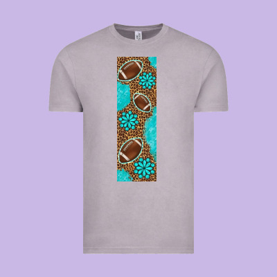 American Football With Leopard Pen Wraps Vintage Tee Designed By Bundleandbundleshop