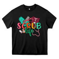 Black Scrub life Heavy Core Tee - CowGirlArtShop