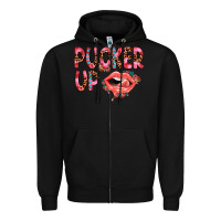 Black pucker up Zipper Hoodie - JahusDesignShop
