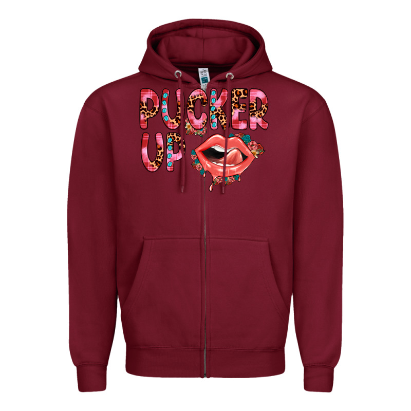 Pucker Up Zipper Hoodie by JahusDesignShop | Teevron