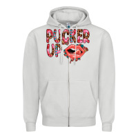 Dove Grey pucker up Zipper Hoodie - JahusDesignShop