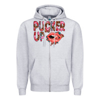 Heather Grey pucker up Zipper Hoodie - JahusDesignShop