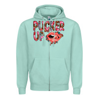 Seafoam pucker up Zipper Hoodie - JahusDesignShop