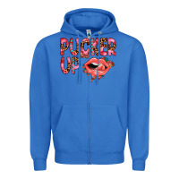 True Royal pucker up Zipper Hoodie - JahusDesignShop