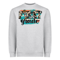 Heather Grey first grade Heavyweight Sweatshirt - JahusDesignShop