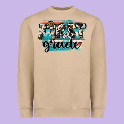 First Grade Heavyweight Sweatshirt Designed By Jahusdesignshop