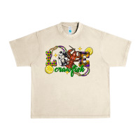 Sandshell mardi gras love crawfish Urban Heavy Tee - FaDigitalArtStudio