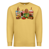 Antique Gold Christmas coffee cups with Poodle Premium Sweatshirt - RanaPortraitStore