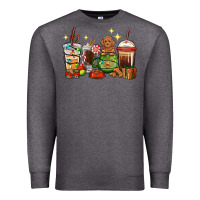 Charcoal Heather Christmas coffee cups with Poodle Premium Sweatshirt - RanaPortraitStore