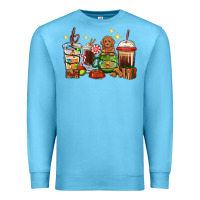 Ocean Blue Christmas coffee cups with Poodle Premium Sweatshirt - RanaPortraitStore