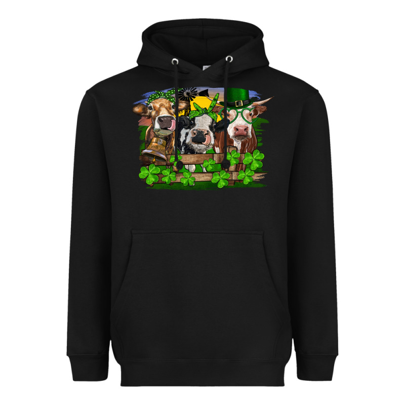 St Patrick's Day Heifers Heavyweight Hoodie by RanaPortraitStore | Teevron