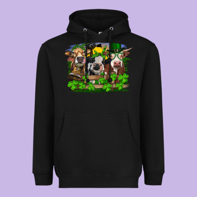 St Patrick's Day Heifers Heavyweight Hoodie Designed By Ranaportraitstore