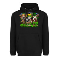 Black St patrick's day heifers Heavyweight Hoodie - RanaPortraitStore