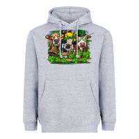 Heather Grey St patrick's day heifers Heavyweight Hoodie - RanaPortraitStore