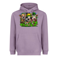 Lavender St patrick's day heifers Heavyweight Hoodie - RanaPortraitStore