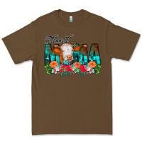 Cacao Blessed Mama Flowers Cow Premium Tee - CowCowDesign
