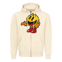 Sandshell pacman Zipper Hoodie - DesigneFamous