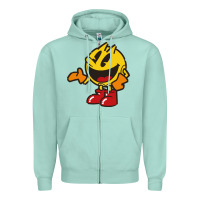 Seafoam pacman Zipper Hoodie - DesigneFamous