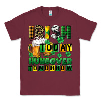 Burgundy Irish today hungover tomorrow Classic Tee - CowGirlArtShop
